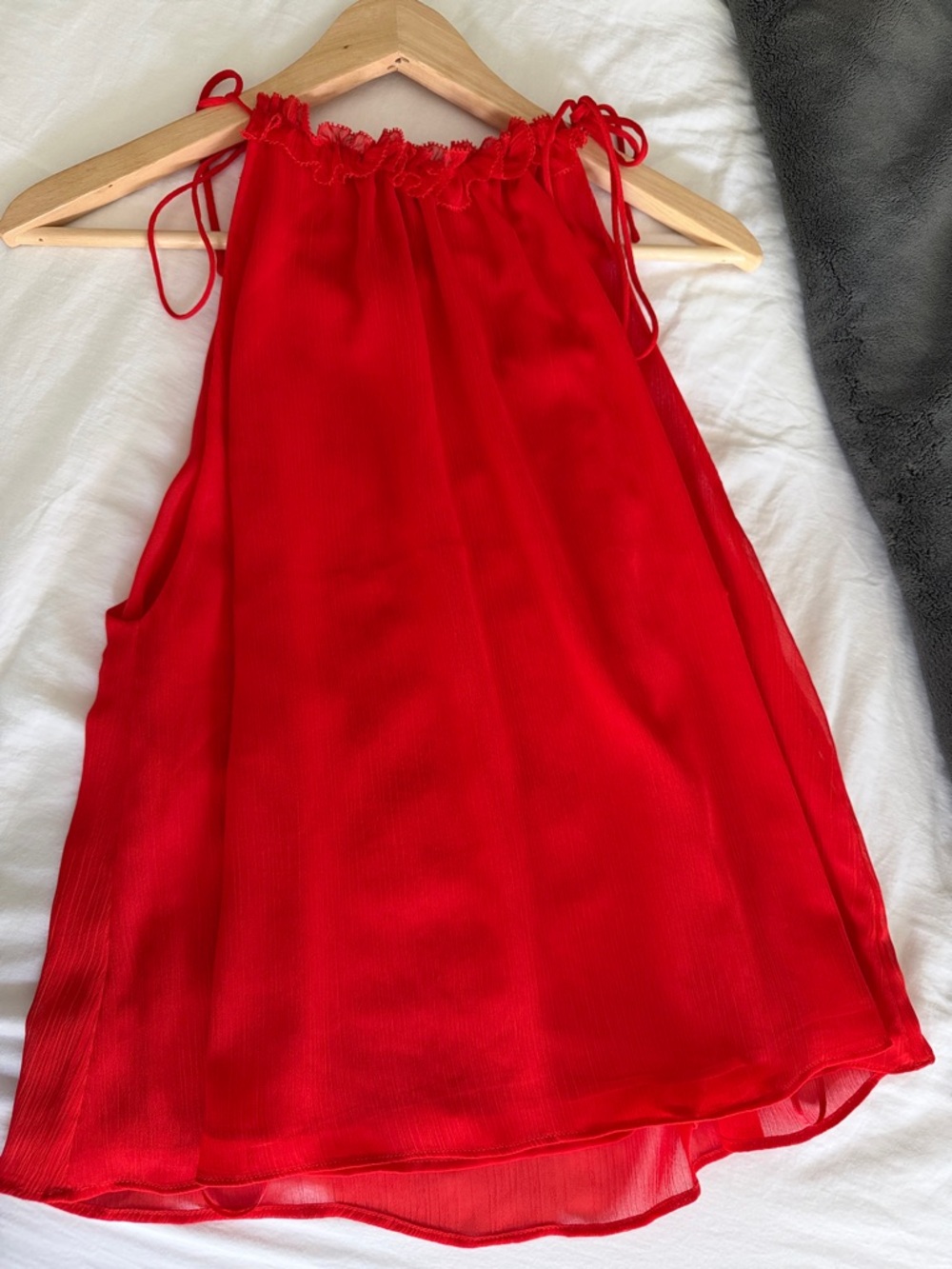 Banana Republic Red Halter Tie-Shoulder Camisole